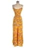 Free People 100% Viscose Yellow Jumpsuit Size XS - photo 2
