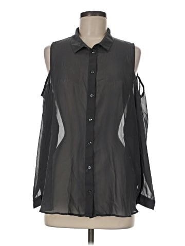 Divided by H&M Sleeveless Button-Down Shirt (view 1)