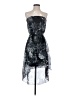 Charlotte Russe 100% Polyester Graphic Black Cocktail Dress Size S - photo 1