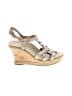 Earthies 100% Leather Tan Wedges Size 7 - photo 1