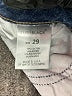 Just Black Hearts Blue Jeans Size 29 waist - photo 8
