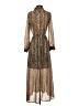Karen Millen 100% Polyester Animal Print Brown Casual Dress Size Sm (2) - photo 2