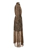 Karen Millen 100% Polyester Animal Print Brown Casual Dress Size Sm (2) - photo 4