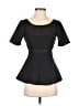 Elizabeth and James Black Short Sleeve Top Size 4 - photo 1