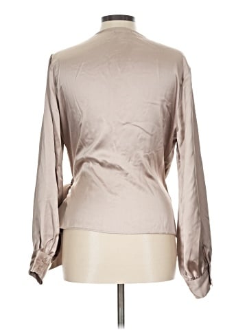 Aqua Long Sleeve Blouse (view 2)