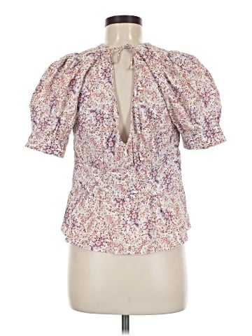 J.Crew Collection Short Sleeve Blouse (view 2)