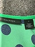 Halogen 100% Polyester Polka Dots Green Short Sleeve Blouse Size S - photo 7