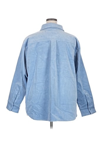 Universal Standard Long Sleeve Button-Down Shirt (view 2)