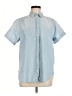 J.Crew 100% Cotton Blue Short Sleeve Button-Down Shirt Size 8 - photo 1