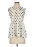 Rose + Olive 100% Polyester Ivory Sleeveless Blouse Size XS - photo 1