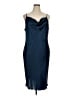 Bebe 100% Polyester Blue Cocktail Dress Size 1X - photo 1