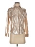 By Anthropologie Metallic Silver Long Sleeve Blouse Size S - photo 1