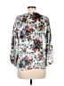 Maeve Floral Silver 3/4 Sleeve Blouse Size M - photo 2