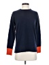 Pura Cashmere Color Block Blue Pullover Sweater Size S - photo 1