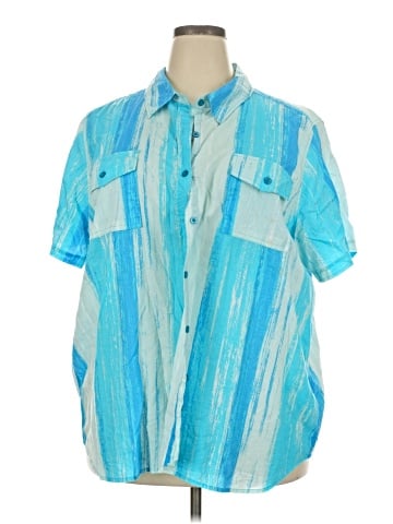 Woman Within Short Sleeve Button-Down Shirt (view 1)