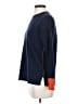 Pura Cashmere Color Block Blue Pullover Sweater Size S - photo 5