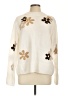 CeCe Floral Ivory Pullover Sweater Size L - photo 1