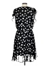 MSK 100% Polyester Polka Dots Black Casual Dress Size 10 - photo 2