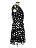 MSK 100% Polyester Polka Dots Black Casual Dress Size 10 - photo 4
