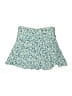 Zara 100% Viscose Floral Teal Skort Size L - photo 1