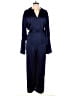 Three Floor Solid Blue Jumpsuit Size 12 - photo 1