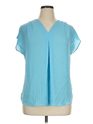 INC International Concepts Short Sleeve Blouse (view 1)