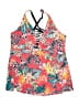 Apt. 9 Print Red Swimsuit Top Size 1X - photo 1