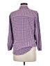 Cato Checkered-gingham Purple 3/4 Sleeve Blouse Size M - photo 2