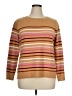 Talbots Outlet Stripes Tan Pullover Sweater Size XL Petite - photo 1
