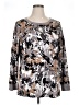 Isaac Mizrahi LIVE! Floral Silver Pullover Sweater Size 1X - photo 1