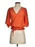 Ramy Brook 100% Polyester Orange 3/4 Sleeve Blouse Size XXS - photo 1