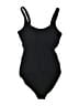 Time and Tru Solid Black One Piece Swimsuit Size L - photo 1