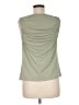 Ann Taylor LOFT Green Sleeveless Blouse Size M - photo 2