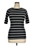 rue21 Stripes Black Short Sleeve Turtleneck Size XL - photo 1