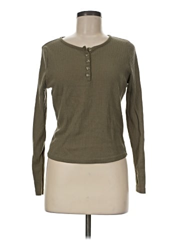 Paper Crane Long Sleeve Henley (view 1)
