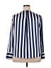 Apt. 9 100% Polyester Stripes Blue Long Sleeve Blouse Size XXL - photo 2