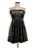 Free People Metallic Black Cocktail Dress Size M - photo 1