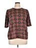 ModCloth Brown Short Sleeve Blouse Size XL - photo 1