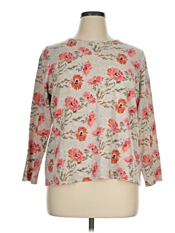 Croft & Barrow 3/4 Sleeve T-Shirt (view 1)
