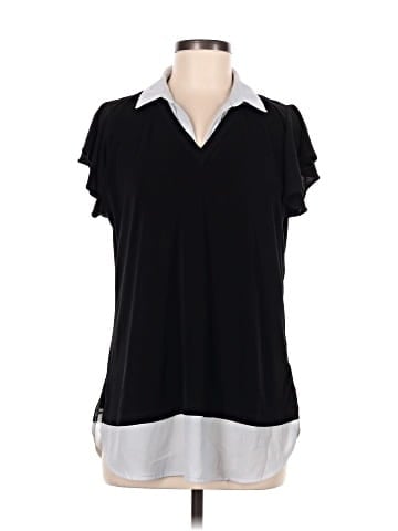 Adrianna Papell Short Sleeve Blouse (view 1)