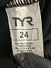 TYR Solid Black One Piece Swimsuit Size 24 - photo 3