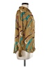 Cato 100% Polyester Print Brown Long Sleeve Blouse Size M - photo 4