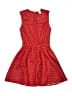 H&M 100% Polyester Red Casual Dress Size 2 - photo 1