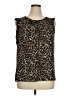 Ann Taylor LOFT 100% Polyester Brown Sleeveless Blouse Size XL - photo 1