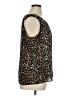 Ann Taylor LOFT 100% Polyester Brown Sleeveless Blouse Size XL - photo 4