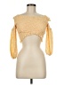 Zara Yellow 3/4 Sleeve Blouse Size 8 - photo 1