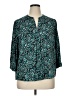 Dana Buchman 100% Polyester Teal 3/4 Sleeve Blouse Size XL - photo 1