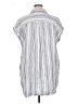 Madewell 100% Linen Stripes White Sleeveless Button-Down Shirt Size XL - photo 2