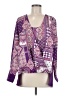 IMAN 100% Polyester Purple Long Sleeve Blouse Size M - photo 1