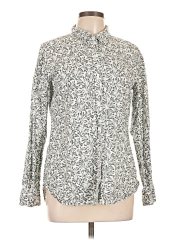 Garnet Hill Long Sleeve Button-Down Shirt (view 1)